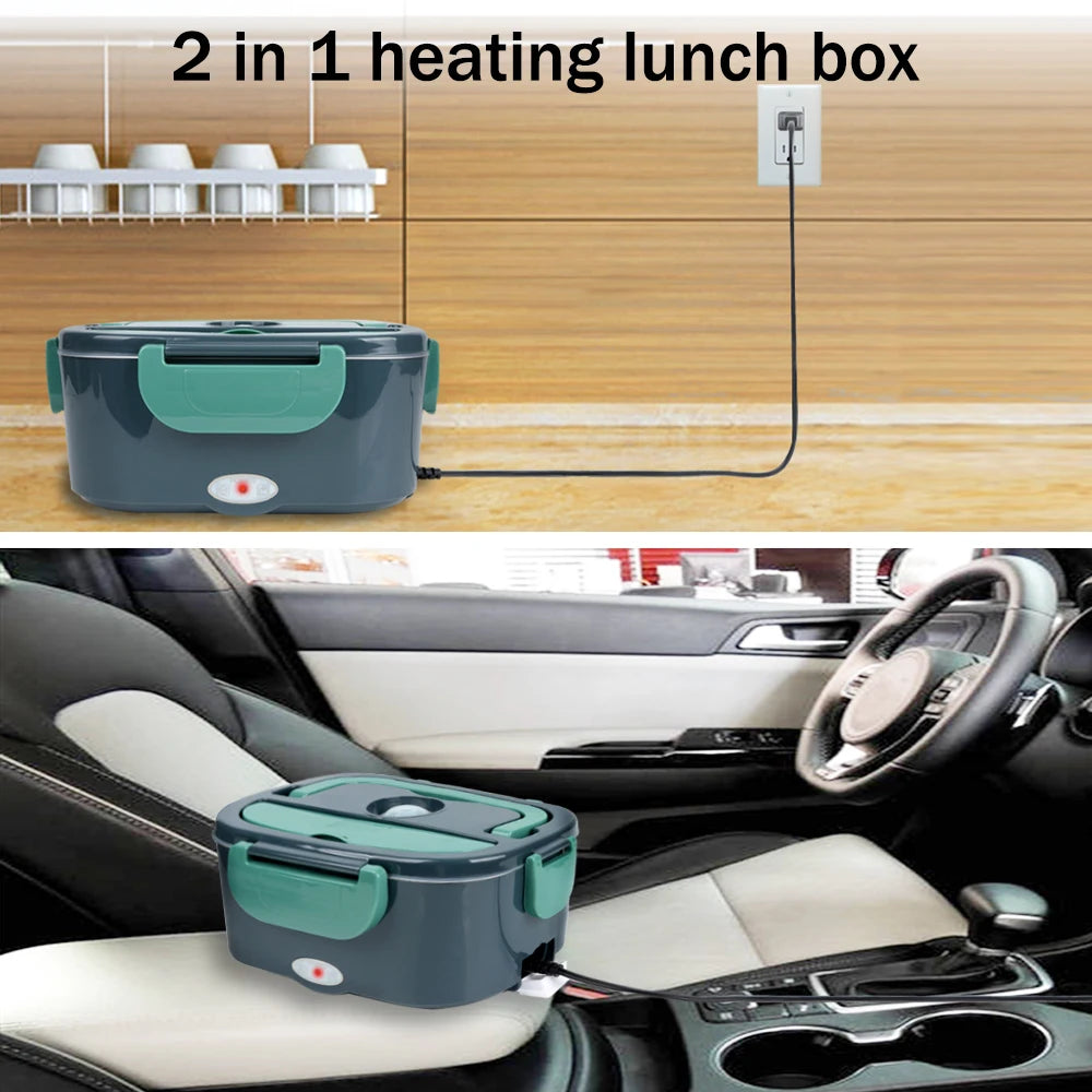 1.5 L 60W Electric Lunch Box Food Warmer Portable Food Heater for Car Or Home